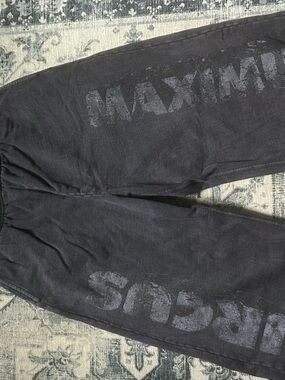 Travis Scott Black Faded Graphic Sweatpants